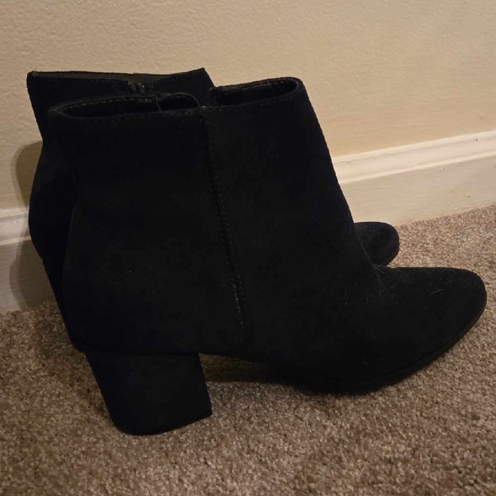 Franco Sarto Black Ankle Booties